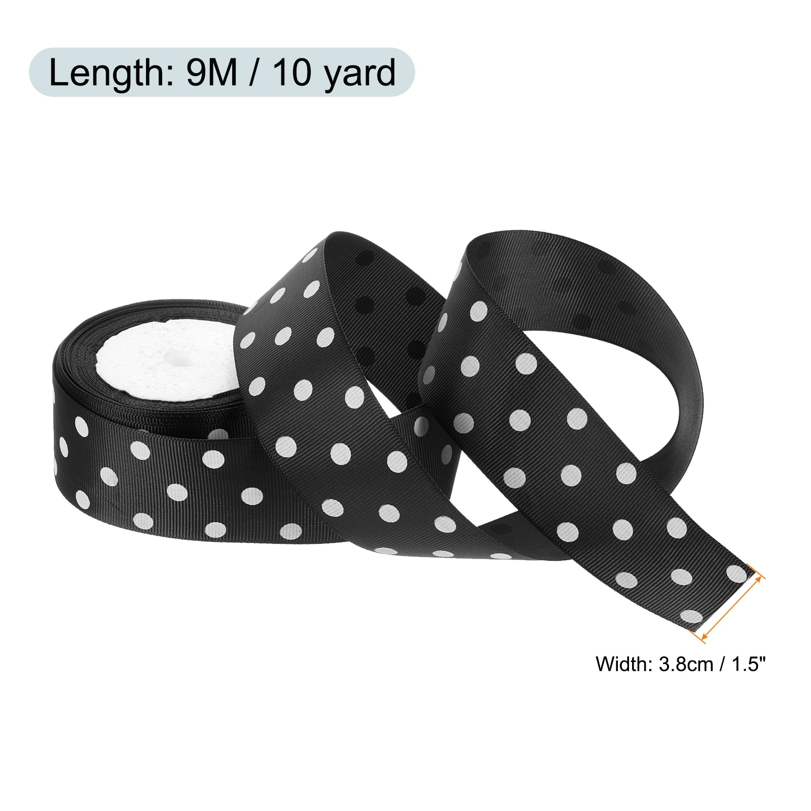 Grosgrain Ribbons with Dots Ribbon Bow Decoration
