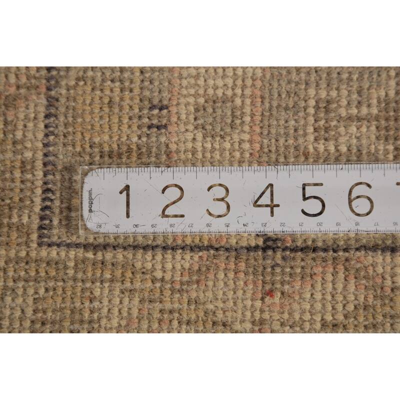 Oushak Indian Runner Rug Hand-Knotted Transitional Wool Carpet - 2'6"x 7'10"