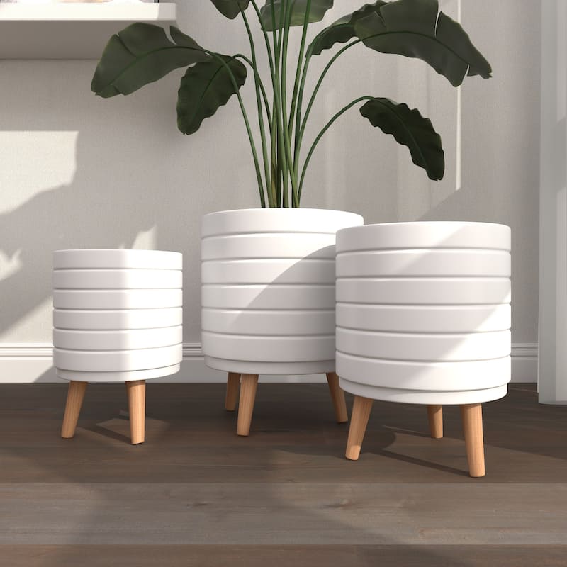 MgO Contemporary Planter (Set of 3) - S/3 14", 16", 18"H