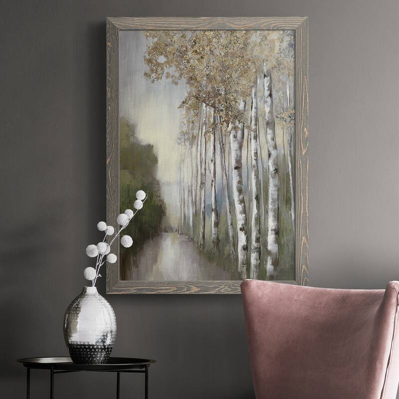 Woodland Walk Neutral-Premium Framed Canvas - Ready to Hang