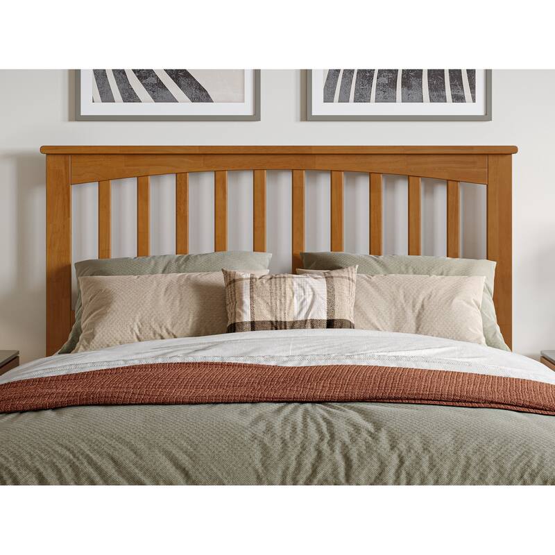 Mission Full Platform Bed with Footboard and Full Trundle Bed
