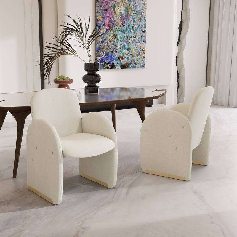 20"x19.7" Oversized Modern Dining Chair Fbaric Upholstered Dining Room Chairs