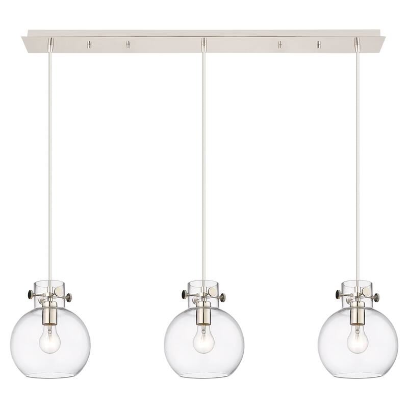 Innovations Lighting Newton Sphere - 3 Light 8" Cord Hung Linear Pendant