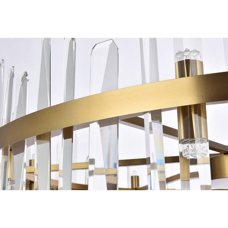 Indigo Home 36 inch crystal round chandelier