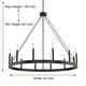 preview thumbnail 10 of 41, Update 12-light 40In Modern Farmhouse Wagon Wheel Chandelier