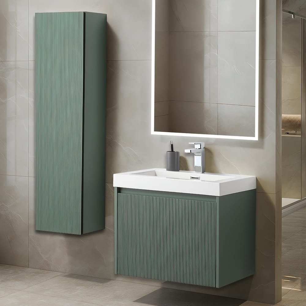 Blossom Positano 24" Floating Vanity with Sink & Side Cabinet