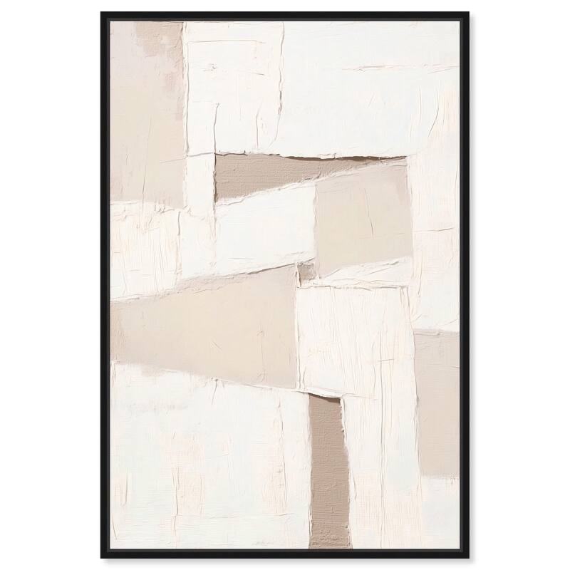 Plastered Planes I Canvas by Art Remedy - 36" x 54" - Black