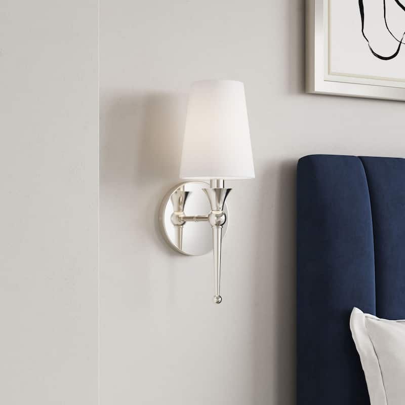 Millennium Lighting 17101 14" Tall Wall Sconce with Linen Shade - ADA