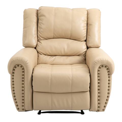 Clihome Classic Faux Leather Manual Standard Recliner