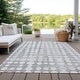 preview thumbnail 13 of 101, Machine Washable Indoor/ Outdoor Chantille Abstract Dots Rug Gray - 10' x 14'
