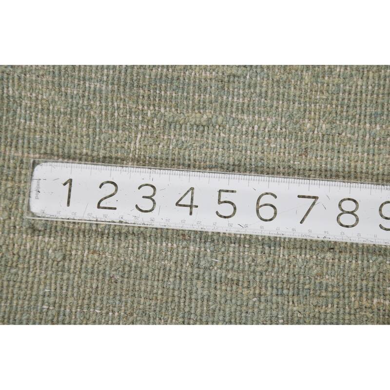 Green Gabbeh Modern Rug Hand-Knotted Wool Carpet - 2'6" x 4'0"