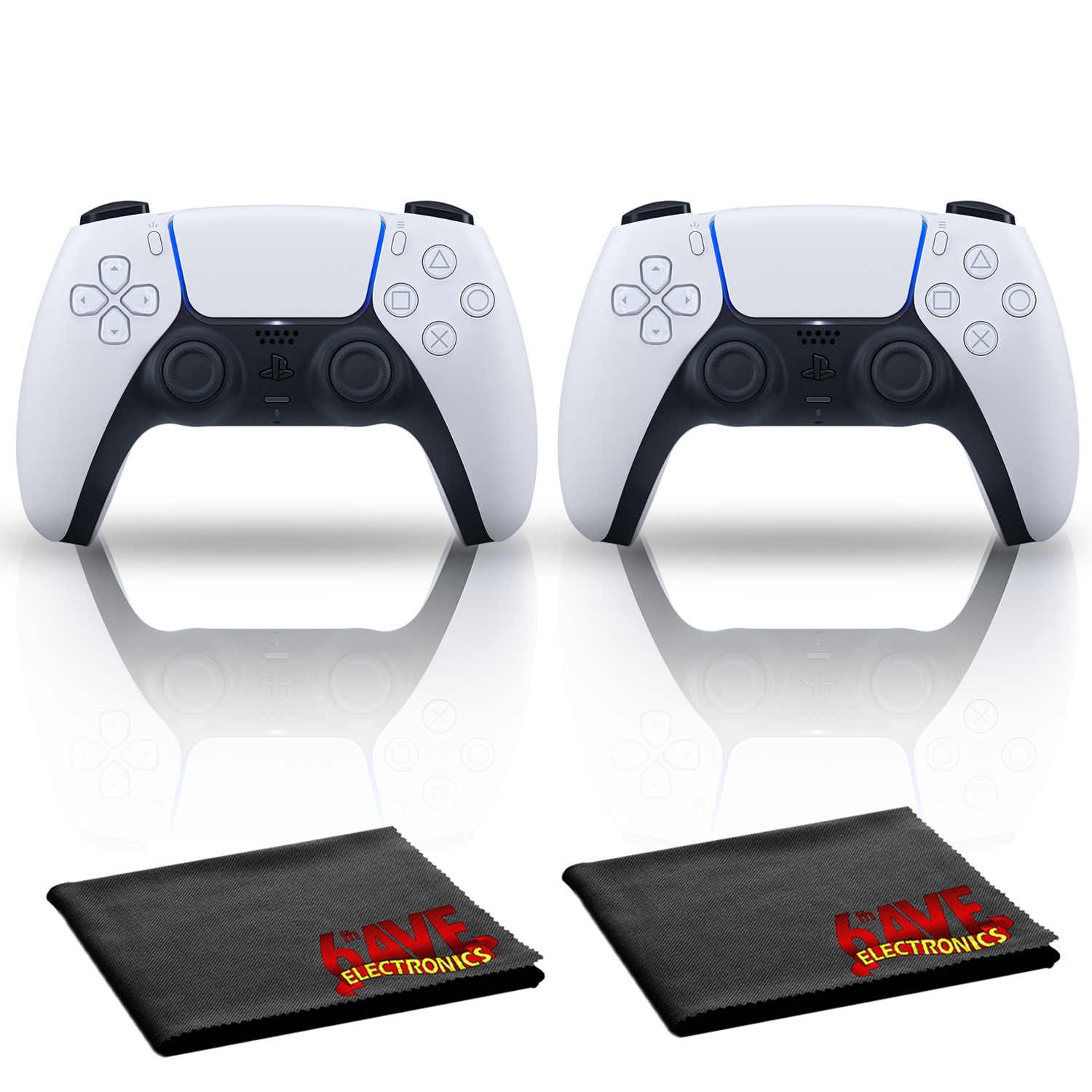 PlayStation 5 DualSense Wireless Controller Two Pack Bundle with - Black