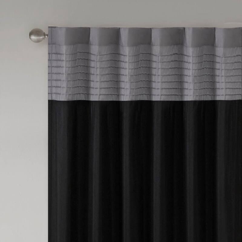 Polyoni Pintuck Curtain Panel(Only 1 Pc Panel)