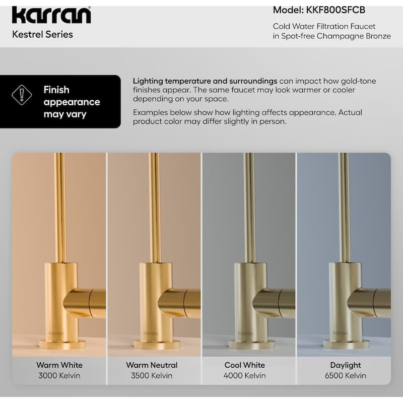 Karran USA KKF800 Kestrel 1 GPM Reverse Osmosis Water Dispenser with