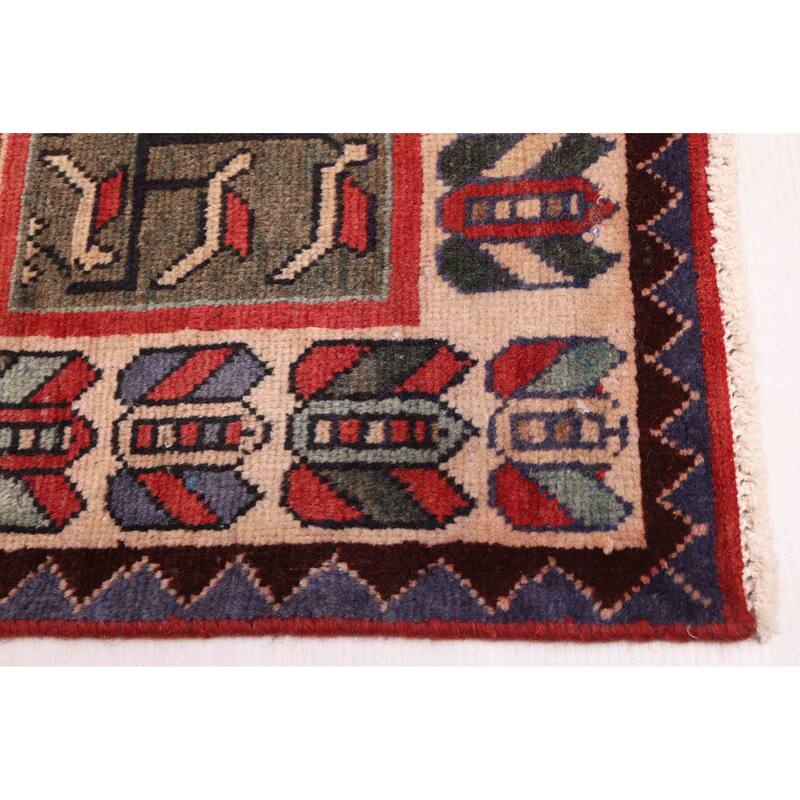 ECARPETGALLERY Hand-knotted Andelz Red Wool Rug - 4'8 x 9'1