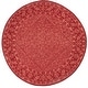preview thumbnail 72 of 158, SAFAVIEH Handmade Dip Dye Karyn Wool Rug 7' Round - Red