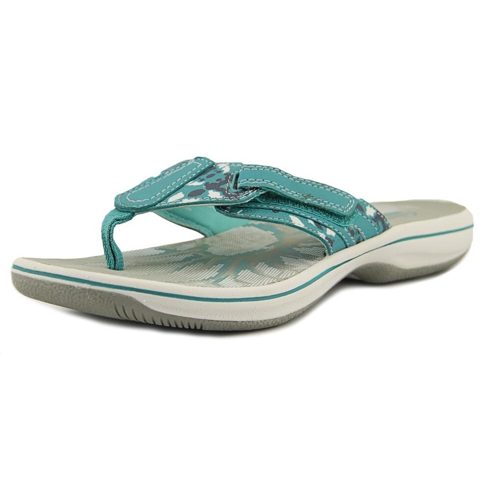clarks teal sandals