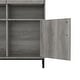preview thumbnail 6 of 7, DH BASIC Farmhouse Vintage Grey Oak 5-Shelf and 2-Drawer 2-Cabinet Bookcase by Denhour