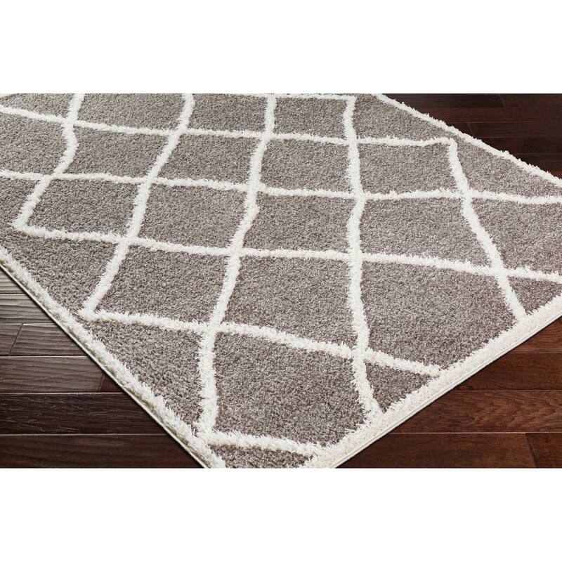 Livabliss Rodos Boho Trellis Plush Area Rug