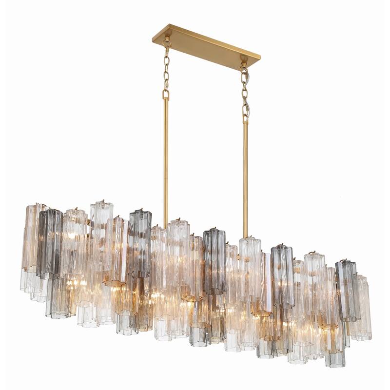 Crystorama Lighting Group ADD-317-AU Addis 14 Light 52" Wide Crystal