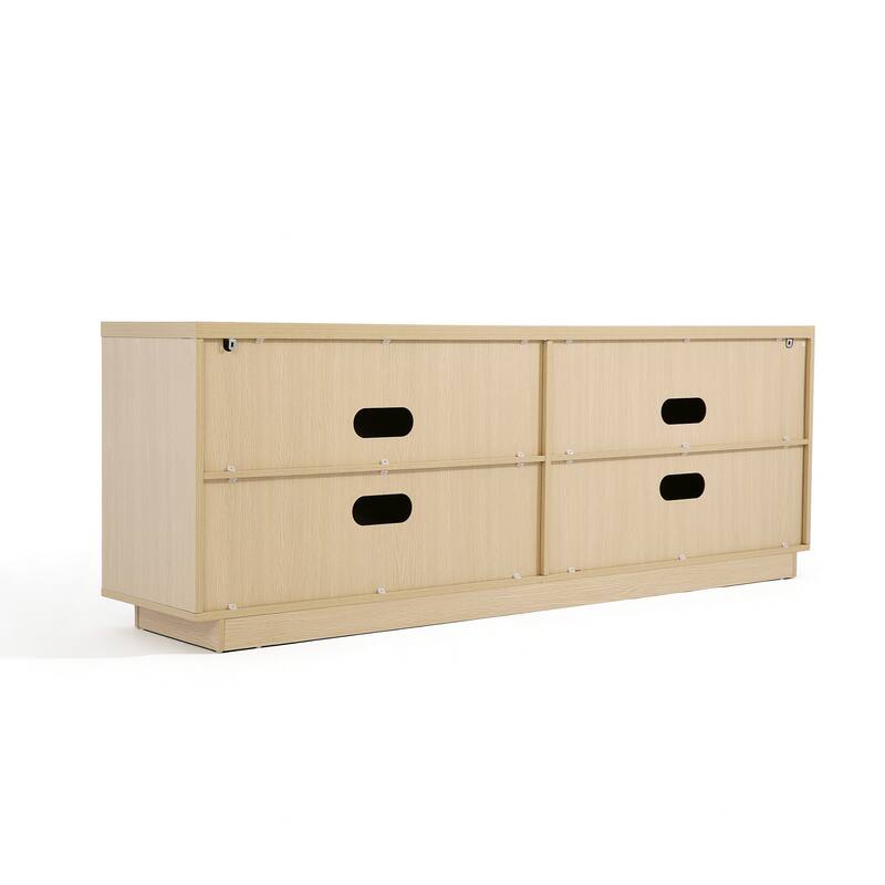Wave Textured Modern Sideboard Cabinet