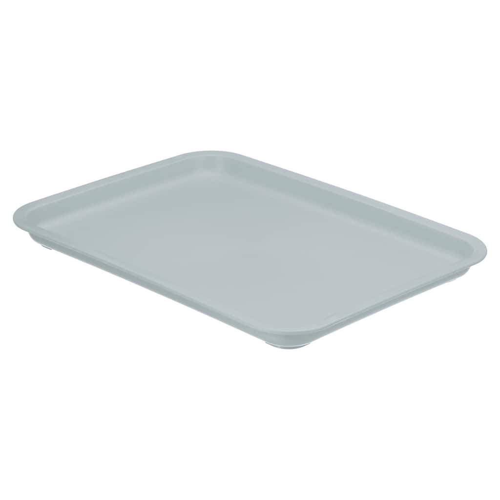 12x9" Fast Food Tray, Plastic Reusable Multi-Purpose Serving Tray Light Blue - Light Blue