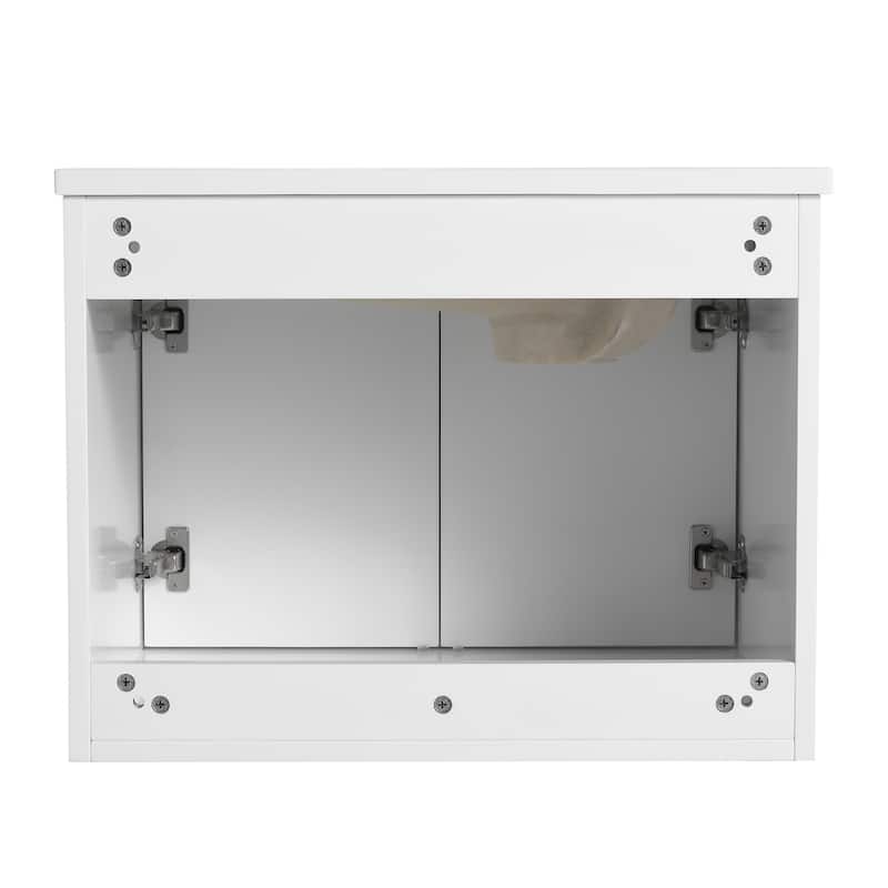 Bathroom Vanity With Sink In 24/30/36 Inch, Floating Bathroom Vanity With Soft Close Door