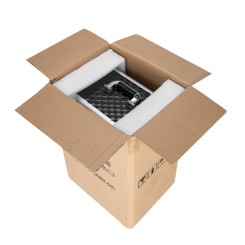 Aluminum Rolling Makeup Train Case - N/A