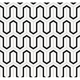 Seabrook Designs Parket Geometric Honeycomb Unpasted Wallpaper