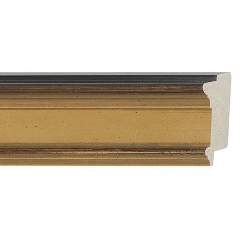 21x38 Frame Gold Plein Aire Solid Wood Picture Frame Width 2 Inches |