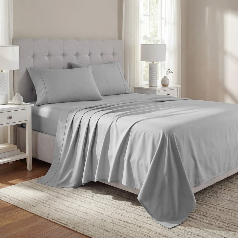 Superior Solid 1000-Thread Count Cotton Blend Deep Pocket Sheet Set