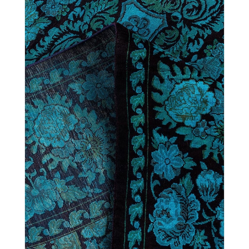 Fine Vibrance One-of-a-Kind Handmade Area Rug - Blue, 10' 4" x 13' 5" - 10' 4" x 13' 5"