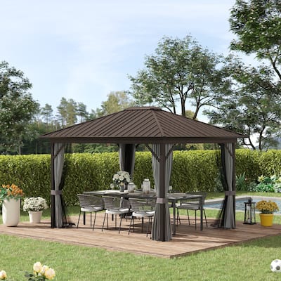 Outsunny Outdoor Hardtop Gazebo