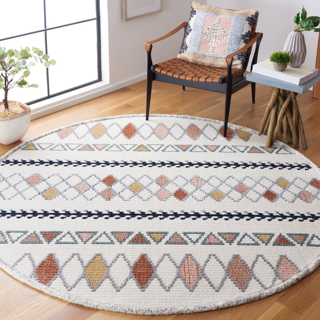 SAFAVIEH Marrakesh Domenica Boho Tribal Fringe Rug