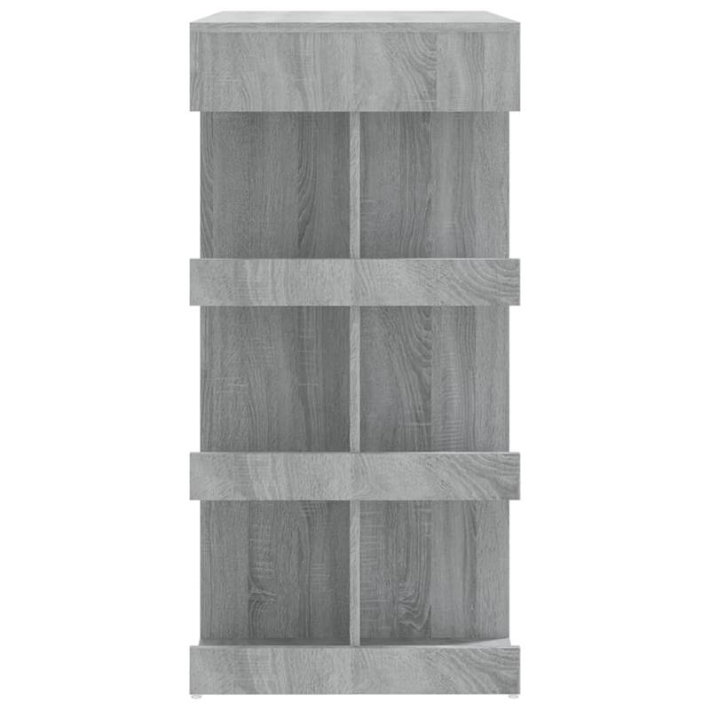 vidaXL Bar Table with Storage Rack 39.4"x19.7"x40" Engineered Wood - 39.4" x 19.7" x 40"