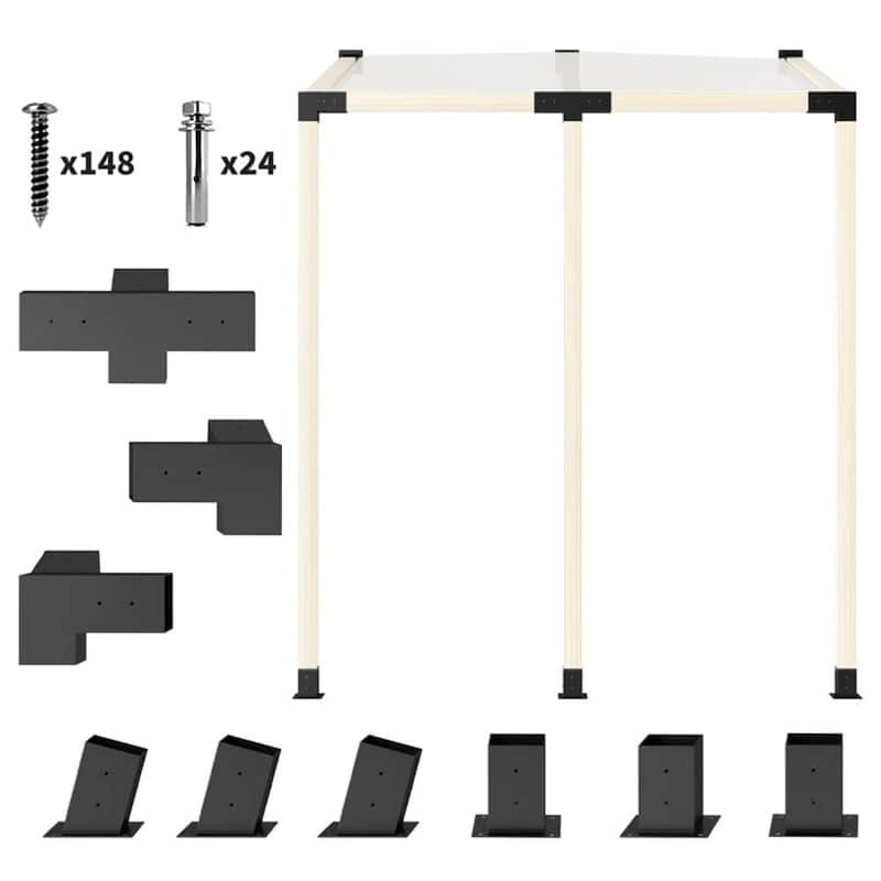 Vine Frame kit, Rattan Frame, Column Base, black