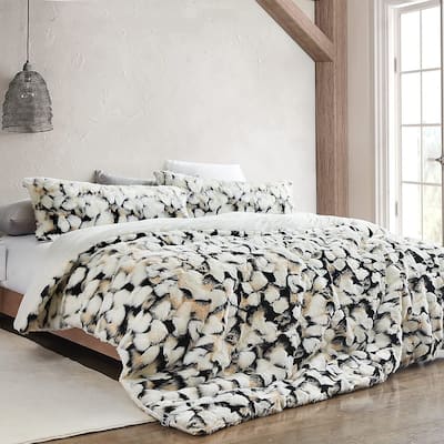 That's What an Ocelot's Tummy Looks Like - Coma Inducer® Oversized Comforter Set with White Reverse