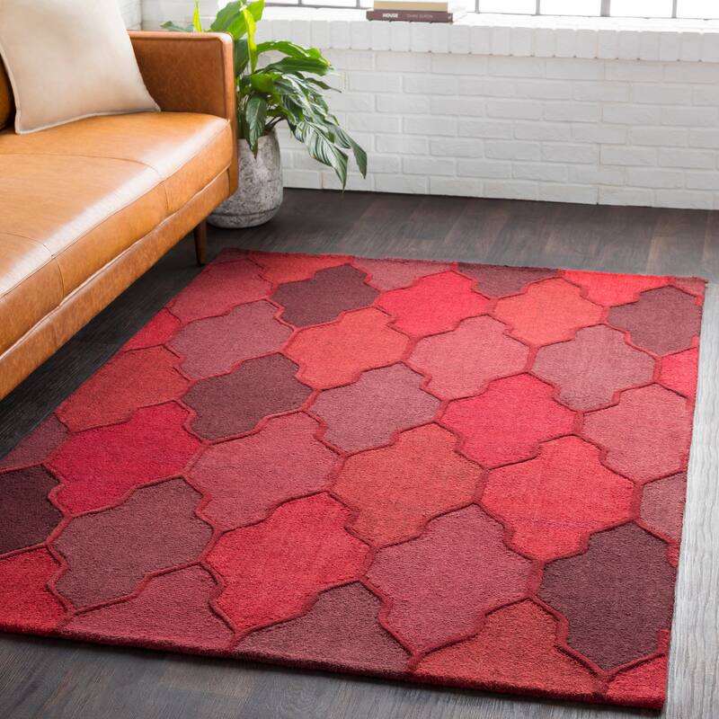 Hand-Tufted Ryde Moroccan Trellis Wool Rug