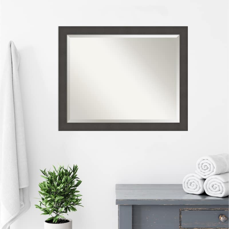 Blaine Narrow Beveled Framed Bathroom Vanity Wall Mirror