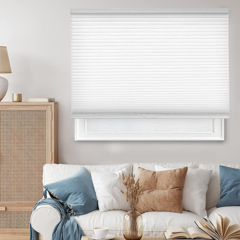 Chicology Cordless Light Filtering Cellular Shade Insulated Honeycomb - 54"W x 48"H - Morning Mist (Privacy & Light Filtering)