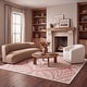 preview thumbnail 67 of 102, SAFAVIEH Handmade Capri Ilianka Wool Rug 3' Square - Pink/Ivory - Square