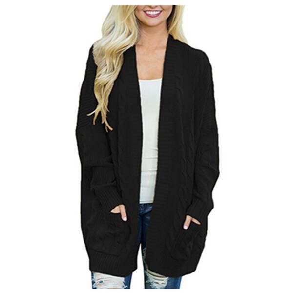 Floretta Womens Plus Size Cardigan Sweaters Loose Knit Oversized Sweater XL-5XL