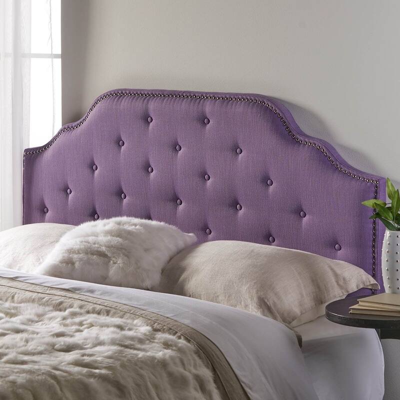 Queen & Full Tufted Headboard with Nailhead Trim by Christopher Knight Home