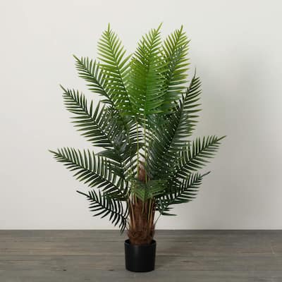 Sullivans Artificial 51" Potted Palm, Green - 51