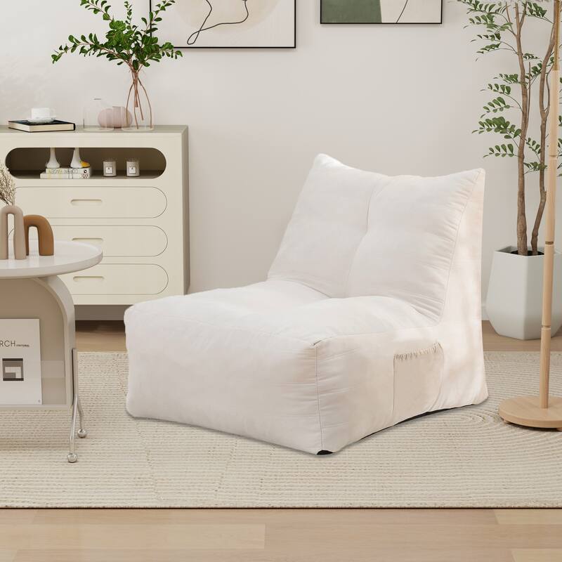 Bean Bag Chair,Lazy Floor Sofa Couch with Pocket