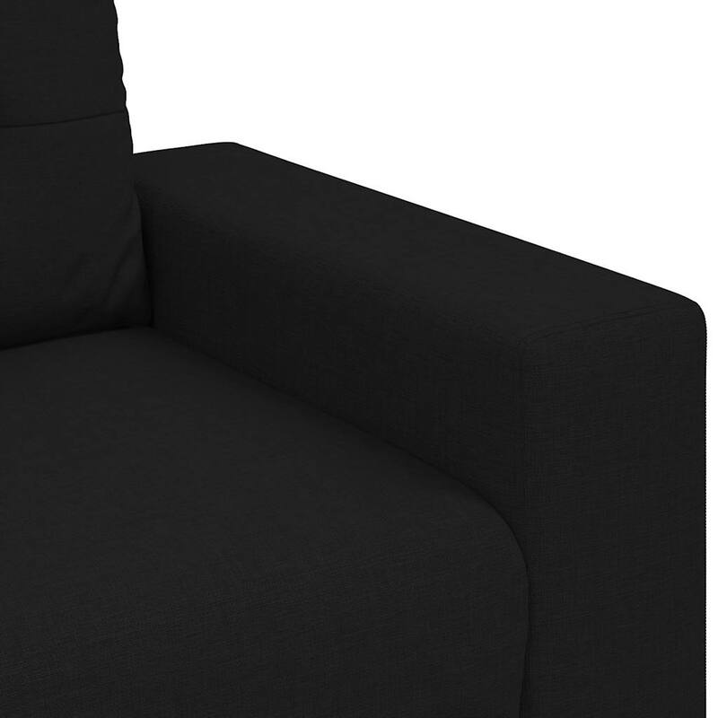vidaXL Loveseat Sofa Dark Grey/Black - 30.3 x 71.3 x 32.3 in
