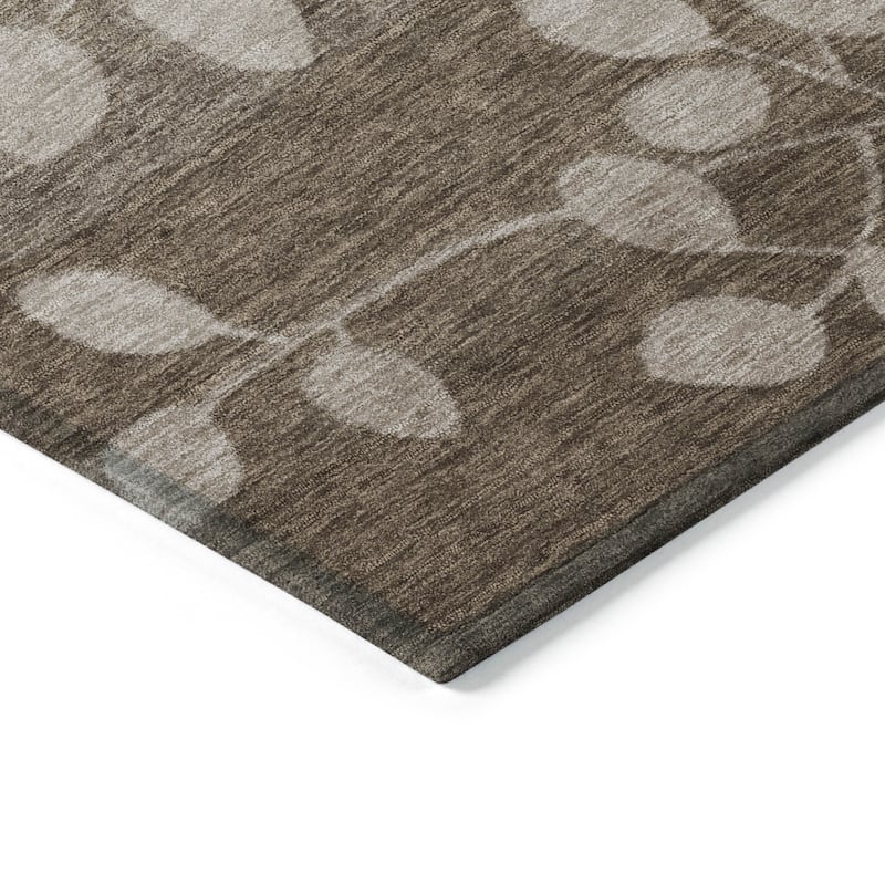 HomeRoots Floral Transitional Rectangle Outdoor Rug