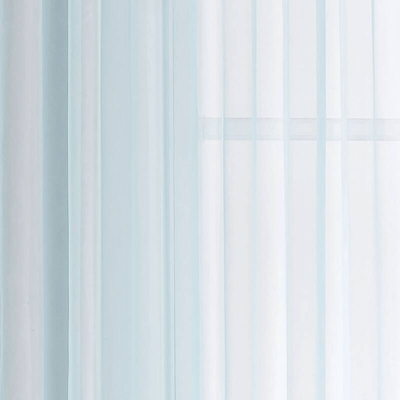 Window Elements Diamond Sheer Voile Extra Wide, 56 Inch Wide. Rod Pocket Curtain Panel