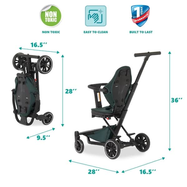 dimension image slide 1 of 3, Dream On Me Drift Rider Baby Stroller