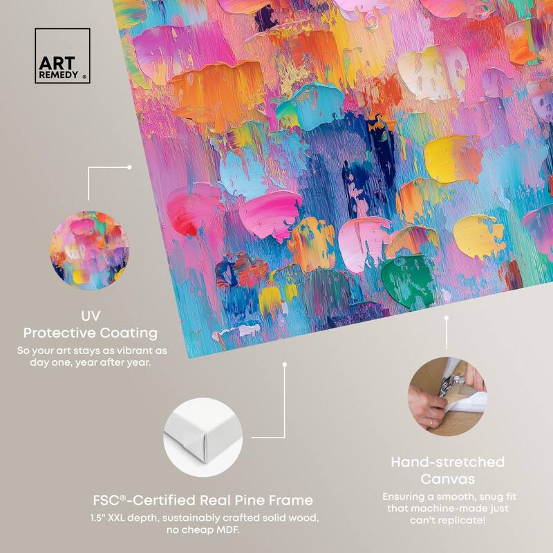 Jubilee of Colors Canvas by Art Remedy, Gallery Wrapped